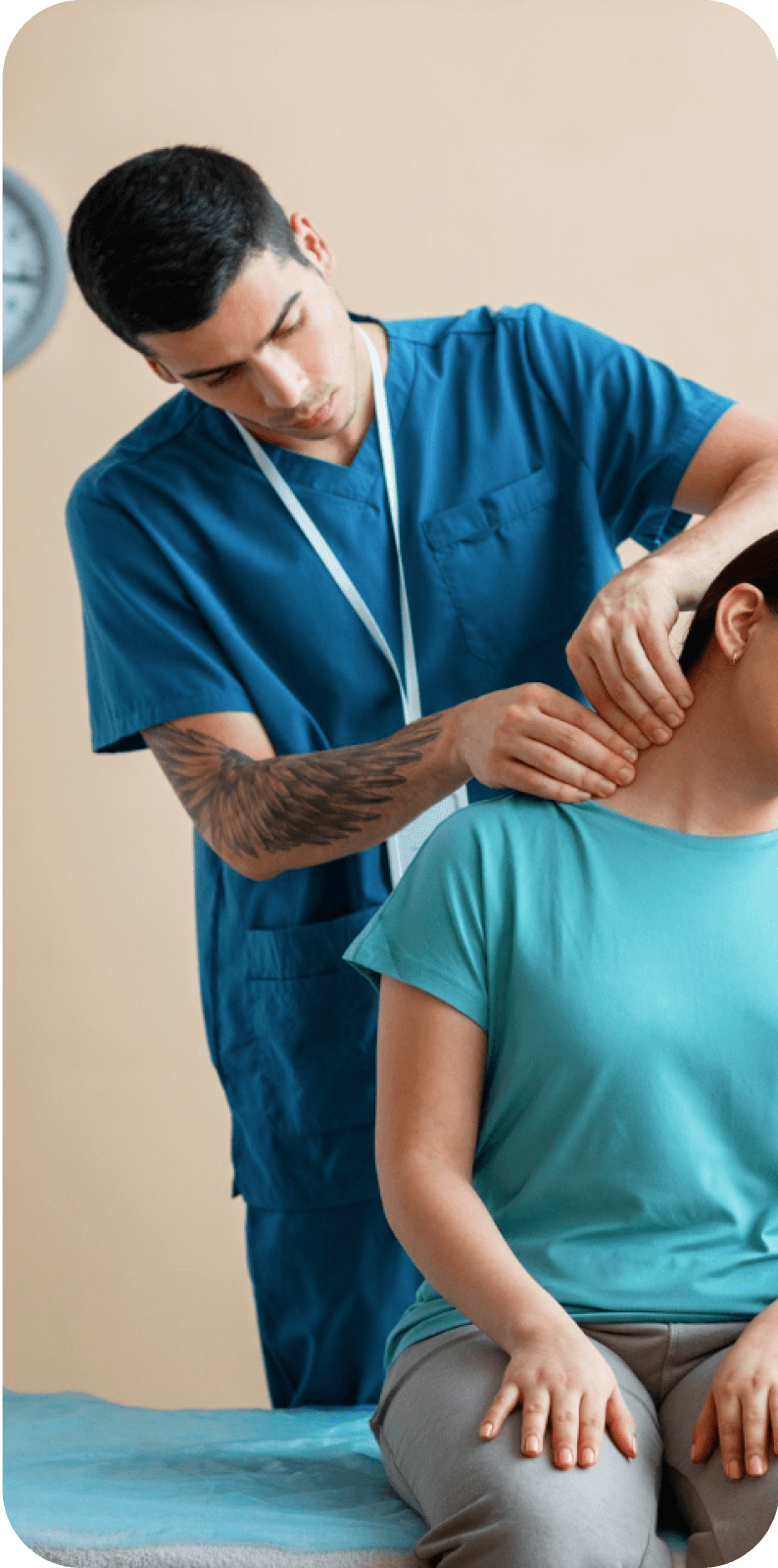 Professional physiotherapy session at Alby's Healthcare